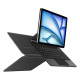 Juodas atverčiamas dėklas + Klaviatūra Apple iPad Air 10.9” 4 / 5 / 2020-2022 / 11” 6 / 7 / 8 / 2024-2026 "Tech-Protect Smartcas
