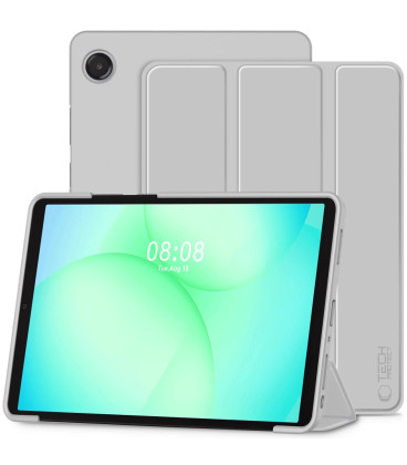 Pilkas atverčiamas dėklas Samsung Galaxy Tab A9 Plus / A11 Plus 11.0 planšetei "Tech-Protect Smartcase"