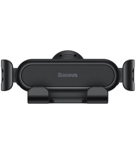 Juodas automobilinis laikiklis į groteles "Baseus Gravity Air Vent"