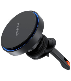 Juodas automobilinis telefono laikiklis su 15W belaidžio krovimo funkcija "Choetech T205-F"