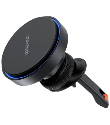 Juodas automobilinis telefono laikiklis su 15W belaidžio krovimo funkcija "Choetech T205-F"