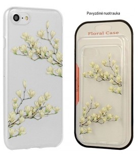 Skaidrus dėklas Samsung Galaxy A8 Plus 2018 telefonui "Floral Case Magnolia"
