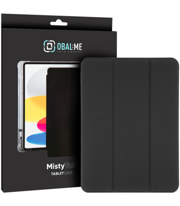 Juodas atverčiamas dėklas Samsung Galaxy Tab A11 / A9 planšetei "OBAL:ME MistyTab Case"