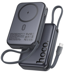 Juoda Išorinė baterija Power Bank 45W (15W) 20000mAh "Hoco Q44A Magnetic"