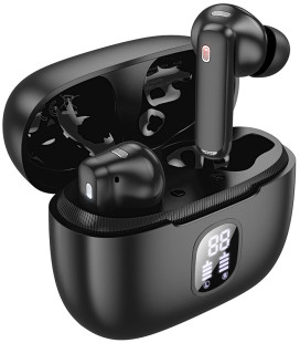 Juodos belaidės ausinės "Borofone FQ7 ANC+ENC"