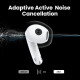 Baltos belaidės ausinės "Ugreen HiTune H6 Pro Active Noise-Cancelling Earbuds"