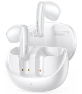 Baltos belaidės ausinės "Ugreen HiTune H6 Pro Active Noise-Cancelling Earbuds"