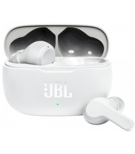 Baltos belaidės ausinės "JBL Wave 200 TWS"