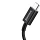 Juodas USB-A - MicroUSB 2A 100cm laidas "Baseus Superior"