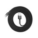 Juodas USB-A - USB-C 2.0A 200cm laidas "Baseus Cafule"