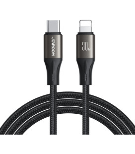Juodas USB-C - Lightning 30W 120cm laidas "Joyroom SA25-CL3"
