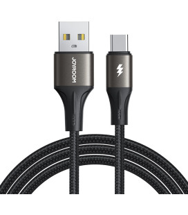 Juodas USB-A - USB-C 3A 200cm laidas "Joyroom SA25-AC3"