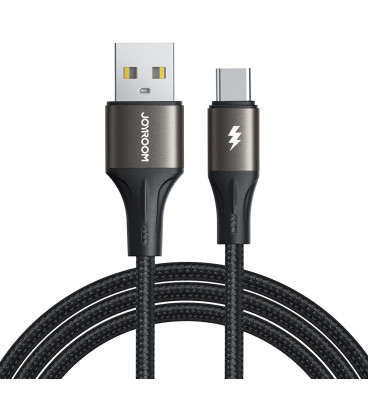 Juodas USB-A - USB-C 3A 200cm laidas "Joyroom SA25-AC3"