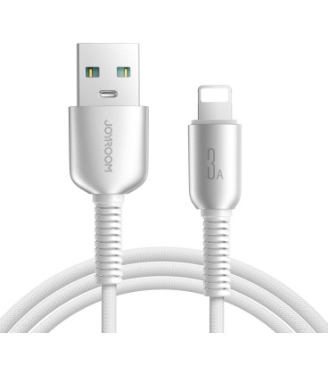 Pilkas USB-A - Lightning 3A 120cm laidas "Joyroom S-A51"