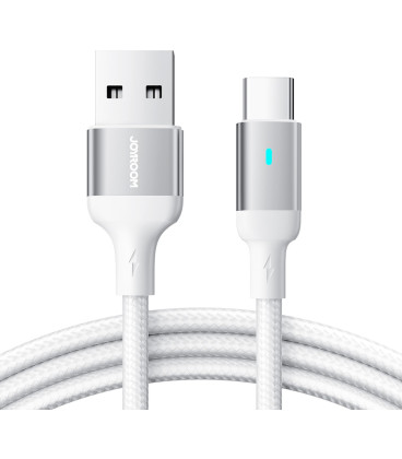 Pilkas USB-A - USB-C 3A 120cm laidas "Joyroom S-UC027A10"