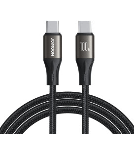 Juodas USB-C - USB-C 100W 120cm laidas "Joyroom SA25-CC5"