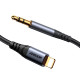 Juodas Lightning - 3.5mm 120cm audio laidas "Joyroom SY-A06"
