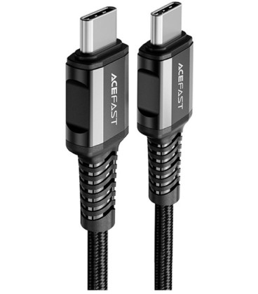 Juodas USB-C - USB-C 60W 120cm laidas "Acefast C1-03"