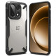 Juodas / skaidrus dėklas Oneplus 15 telefonui "Ringke Fusion X"