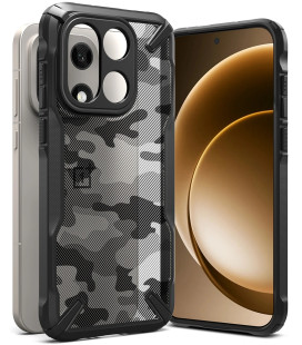Juodas (Camo) dėklas Oneplus 15 telefonui "Ringke Fusion X"