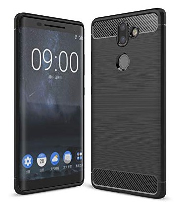 Juodas dėklas Nokia 9 telefonui "Tech-Protect"