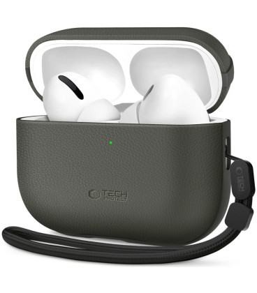 Žalias dėklas Apple Airpods Pro 3 ausinėms "Tech-Protect Naturalfit"