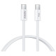 Baltas USB-C - USB-C 30W 100cm laidas "Remax RC-C010"