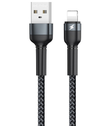 Juodas USB-A - Lightning 2.4A 100cm laidas "Remax RC-124i"