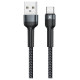 Juodas USB-A - USB-C 2.4A 100cm laidas "Remax RC-124a"