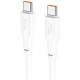 Baltas USB-C - USB-C 60W 200cm laidas "Hoco X93"