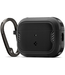 Matinis juodas dėklas Apple Airpods Pro 3 ausinėms "Spigen Core Armor" 