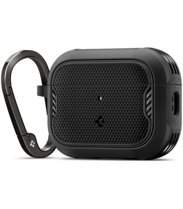 Matinis juodas dėklas Apple Airpods Pro 3 ausinėms "Spigen Core Armor" 