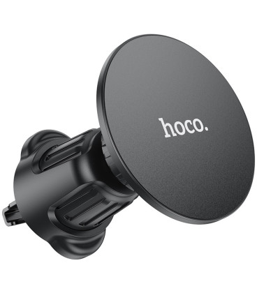 Juodas automobilinis telefono laikiklis į groteles "Hoco H12"