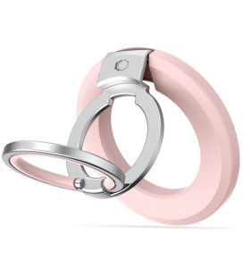 Rožinis žiedas - stovas telefonui su laikikliu pirštui "Tech-Protect MMR500 Magnetic Magsafe"