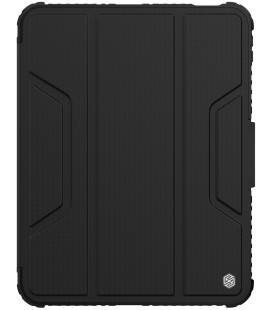 Juodas atverčiamas dėklas Apple iPad 10.9 2022 / 11 2025 planšetei "Nillkin Bumper PRO Protective Stand Case"