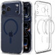 Skaidrus (Mėlynas) dėklas Apple iPhone 17 Pro Max telefonui "Spigen Ultra Hybrid MAG Magsafe"