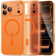 Matinis oranžinis dėklas Apple iPhone 17 Pro Max telefonui "Tech-Protect MagSlim Magsafe"
