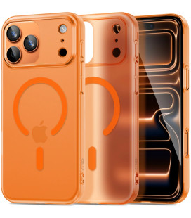 Matinis oranžinis dėklas Apple iPhone 17 Pro Max telefonui "Tech-Protect MagSlim Magsafe"