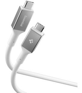 Baltas laidas USB-C - USB-C 240W / 120cm "Spigen EB24012CC Essential"