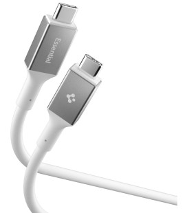 Baltas laidas USB-C - USB-C 100W / 200cm "Spigen EB10020CC Essential"