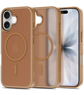 Matinis rudas dėklas Apple iPhone 17 telefonui "Tech-Protect BasicMag Magsafe"