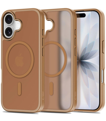 Matinis rudas dėklas Apple iPhone 17 telefonui "Tech-Protect BasicMag Magsafe"