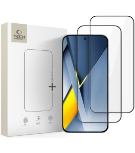 Apsauginis grūdintas stiklas Xiaomi Poco F8 Ultra telefonui "Tech-Protect Glass Fit+ 2-Pack"