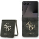 Pilkas dėklas Samsung Galaxy Z Flip 7 telefonui "Guess PU 4G Metal Logo Case"