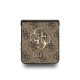 Rudas dėklas Samsung Galaxy Z Flip 7 telefonui "Guess PU 4G Metal Logo Case"