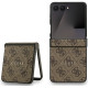 Rudas dėklas Samsung Galaxy Z Flip 7 telefonui "Guess PU Leather 4G Colored Ring Magnetic Case"