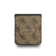 Rudas dėklas Samsung Galaxy Z Flip 7 telefonui "Guess PU Leather 4G Colored Ring Magnetic Case"