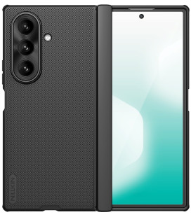 Juodas dėklas Samsung Galaxy Z Fold 7 telefonui "Nillkin Super Frosted FOLD Magnetic Back Cover"