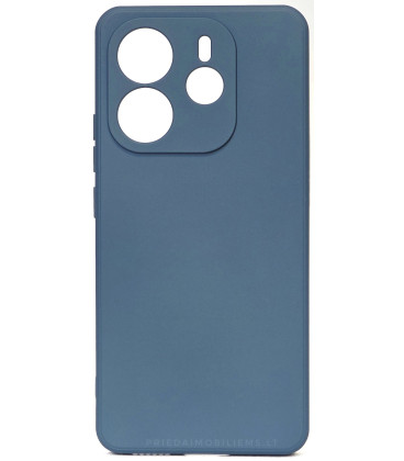 Mėlynas dėklas Xiaomi Redmi Note 14 4G telefonui "Liquid Silicone 1.5mm"