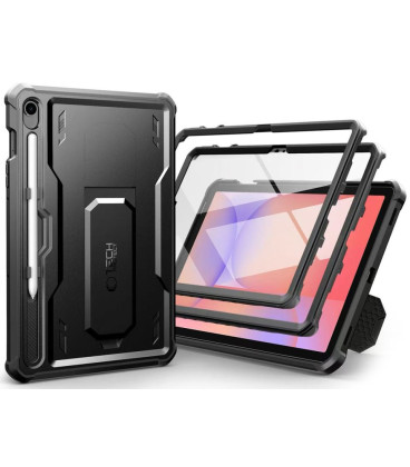 Juodas dėklas Samsung Galaxy Tab S9 / S10 FE / S10 Lite planšetei "Tech-Protect Kevlar Pro"